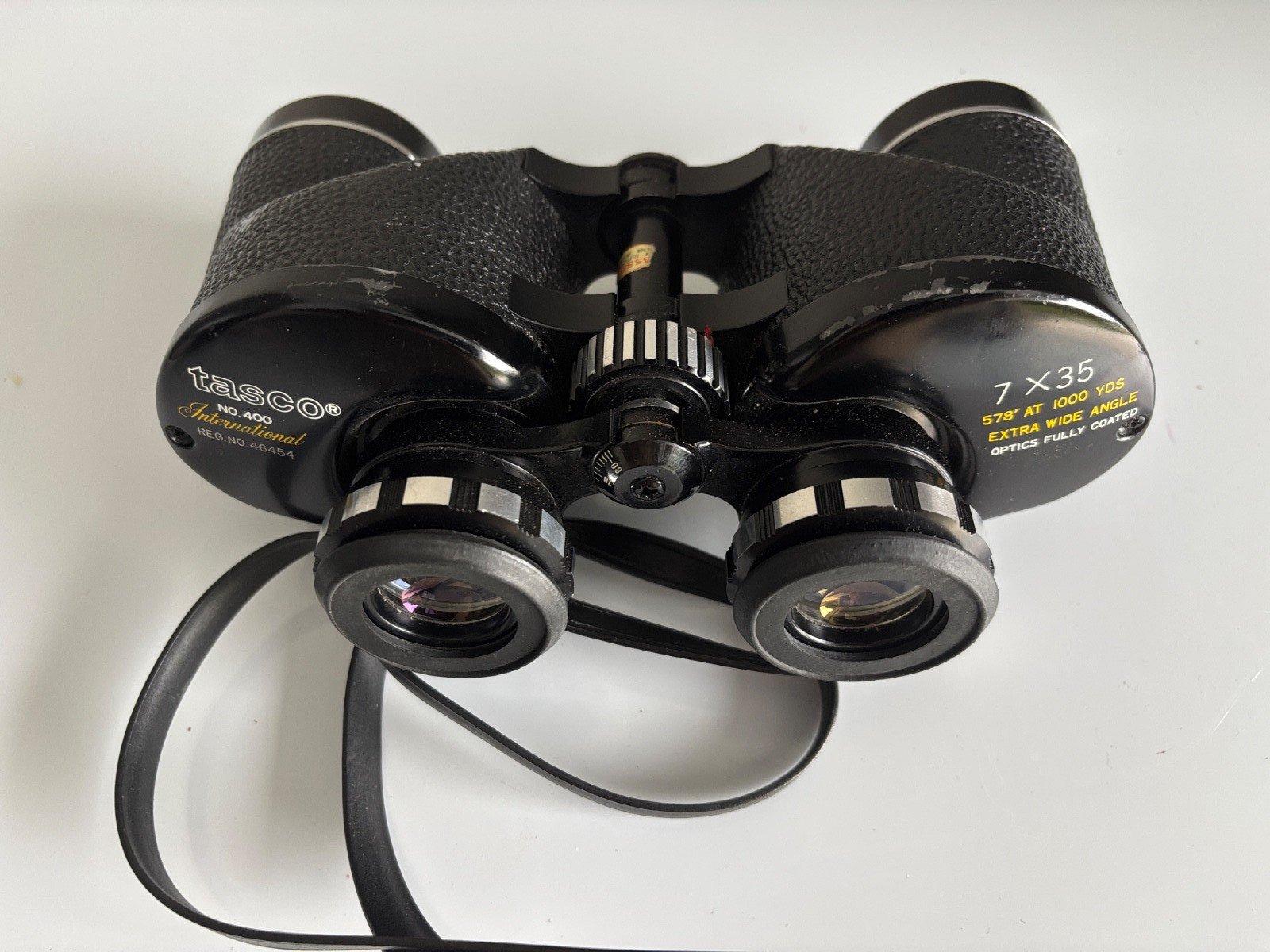 Vintage Tasco No 400 International 7x35 Binoculars Made in Japan Black