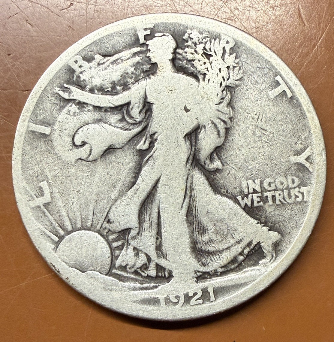 1921-P Walking Liberty Half Dollar Silver Better Date Coin - TCCCX