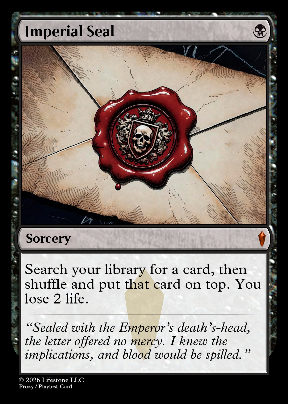 Imperial Seal - Premium Quality - Not Tournament Authorized Imperial Seal - Premium Quality - Not Tournament Authorized