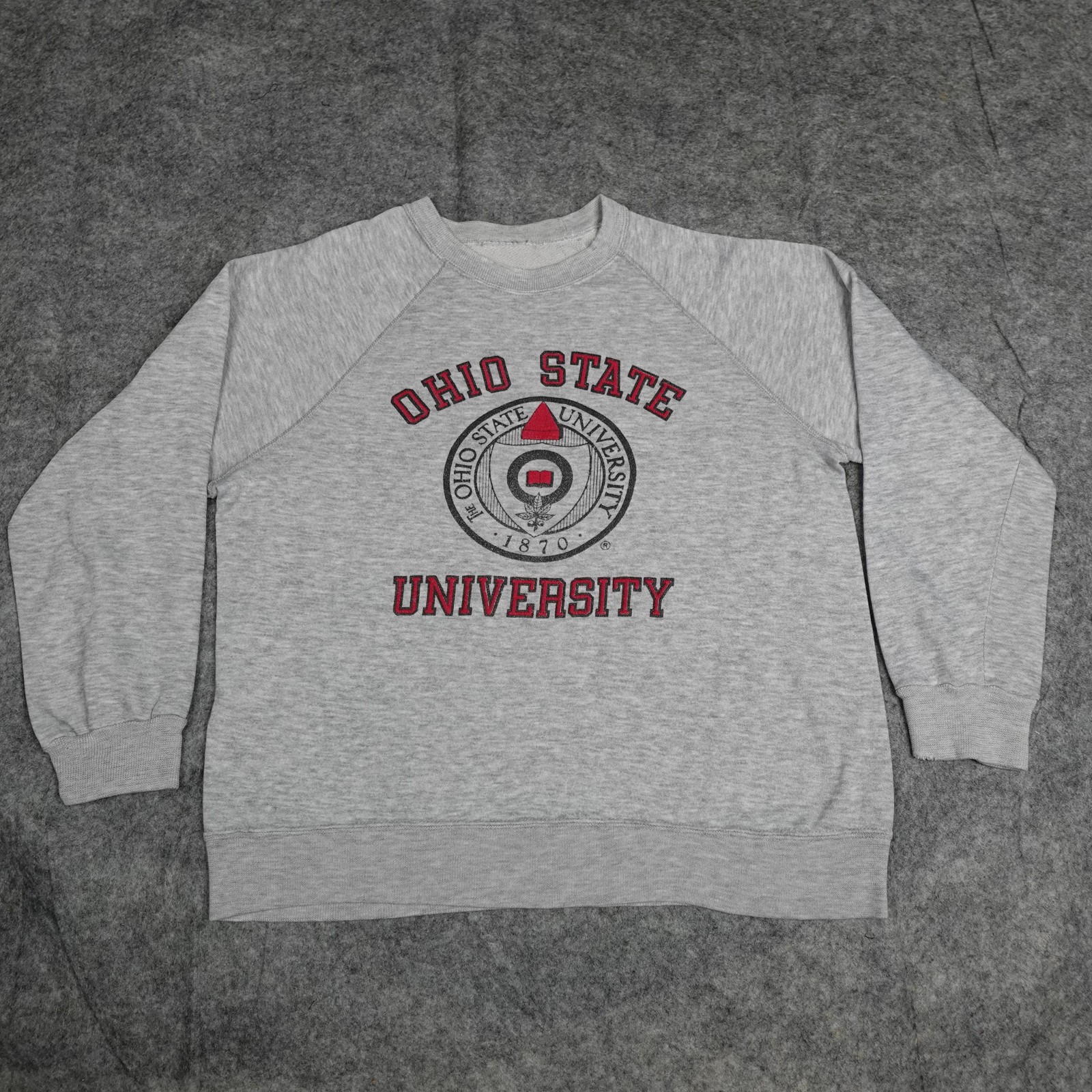 Vintage Ohio State Buckeyes Sweatshirt Mens Large 70s Gray Crewneck University