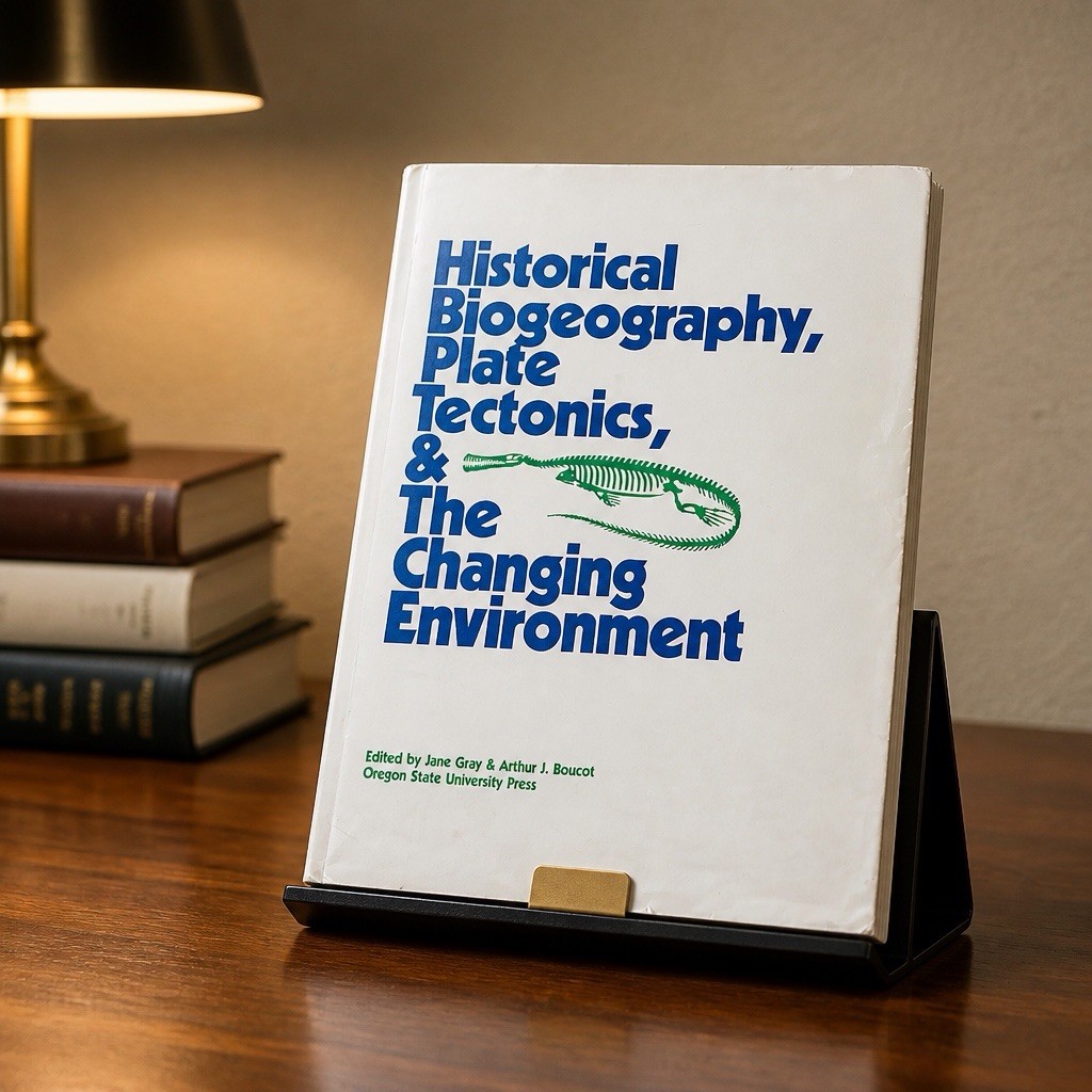 Vintage 1st Ed Historical Biogeography Plate Tectonics HB/DJ