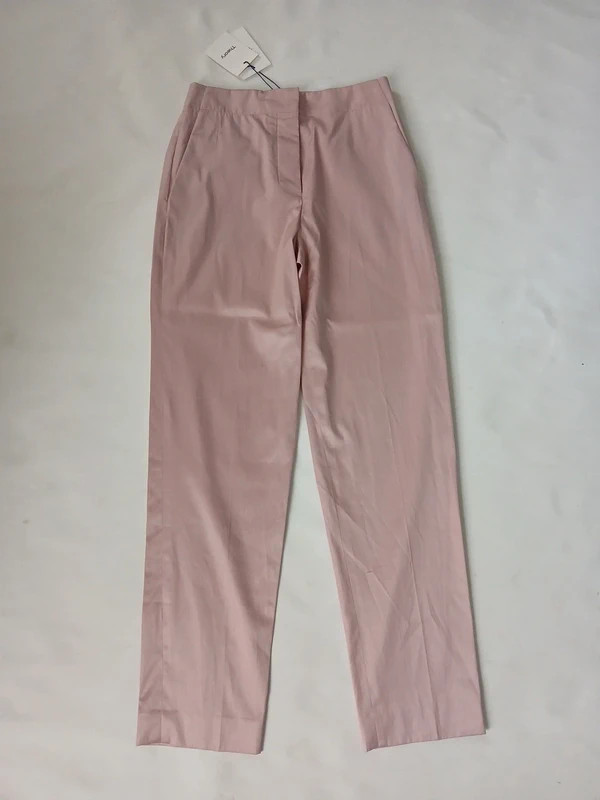 THEORY WOMEN\'S CLEAN TAPERED PANT PINK/LILAC DRESS TROUSERS SIZE 0, UK 4 BNWT THEORY WOMEN\'S CLEAN TAPERED PANT PINK/LILAC DRESS TROUSERS SIZE 0, UK 4 BNWT