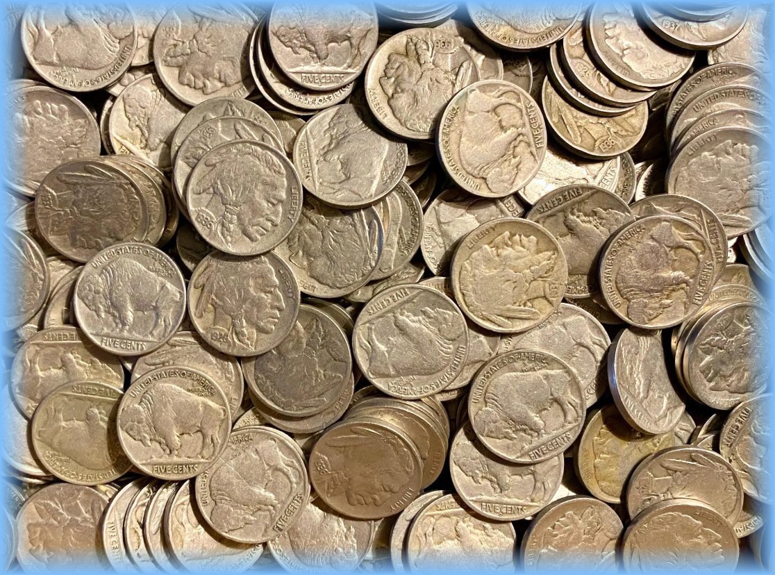 Lot of 40 Buffalo Nickels ~ Full Readable Dates ~ Estate Lot Collection