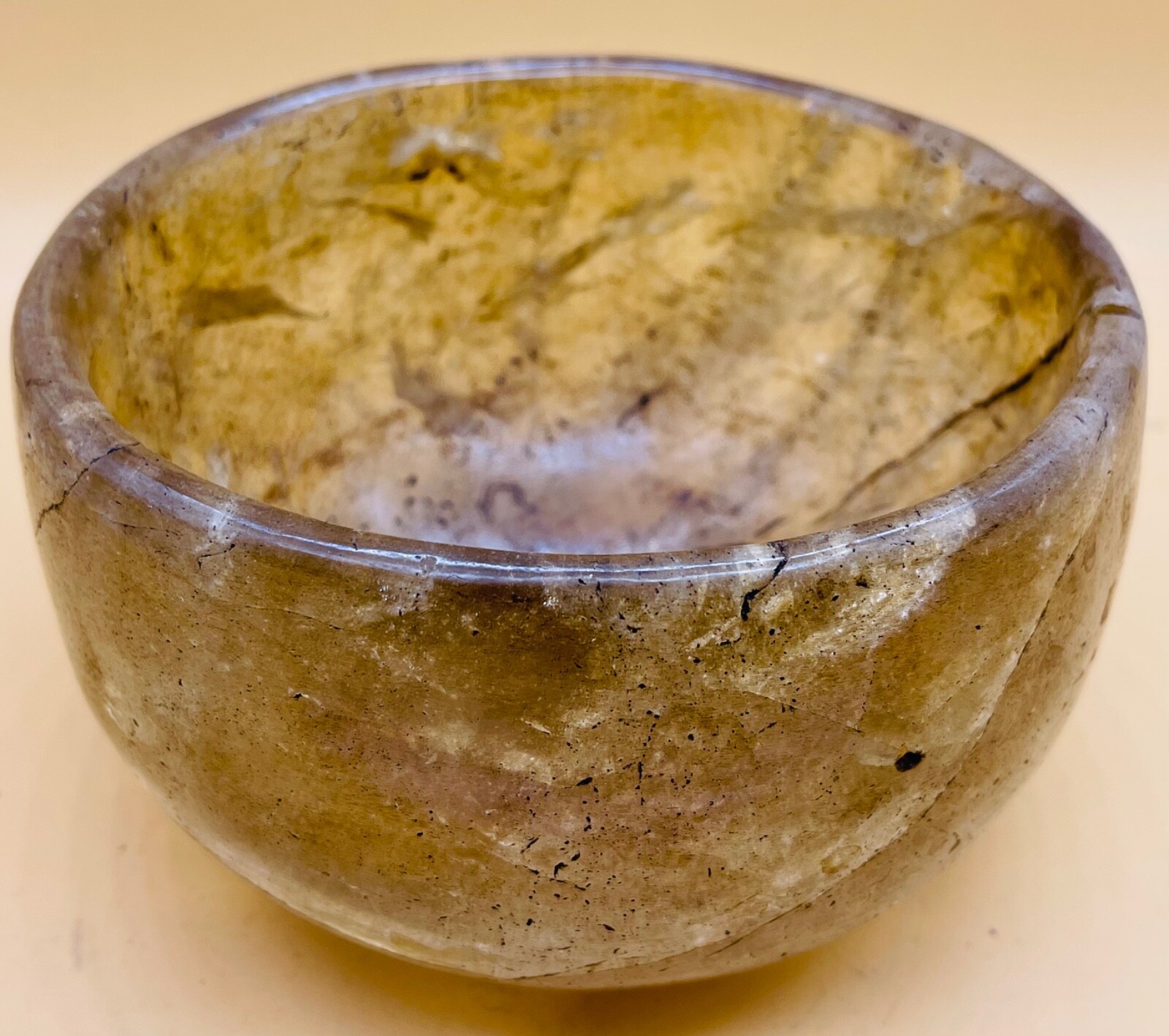 Ancient sasanian crystal vessel for ceremonial usage rare