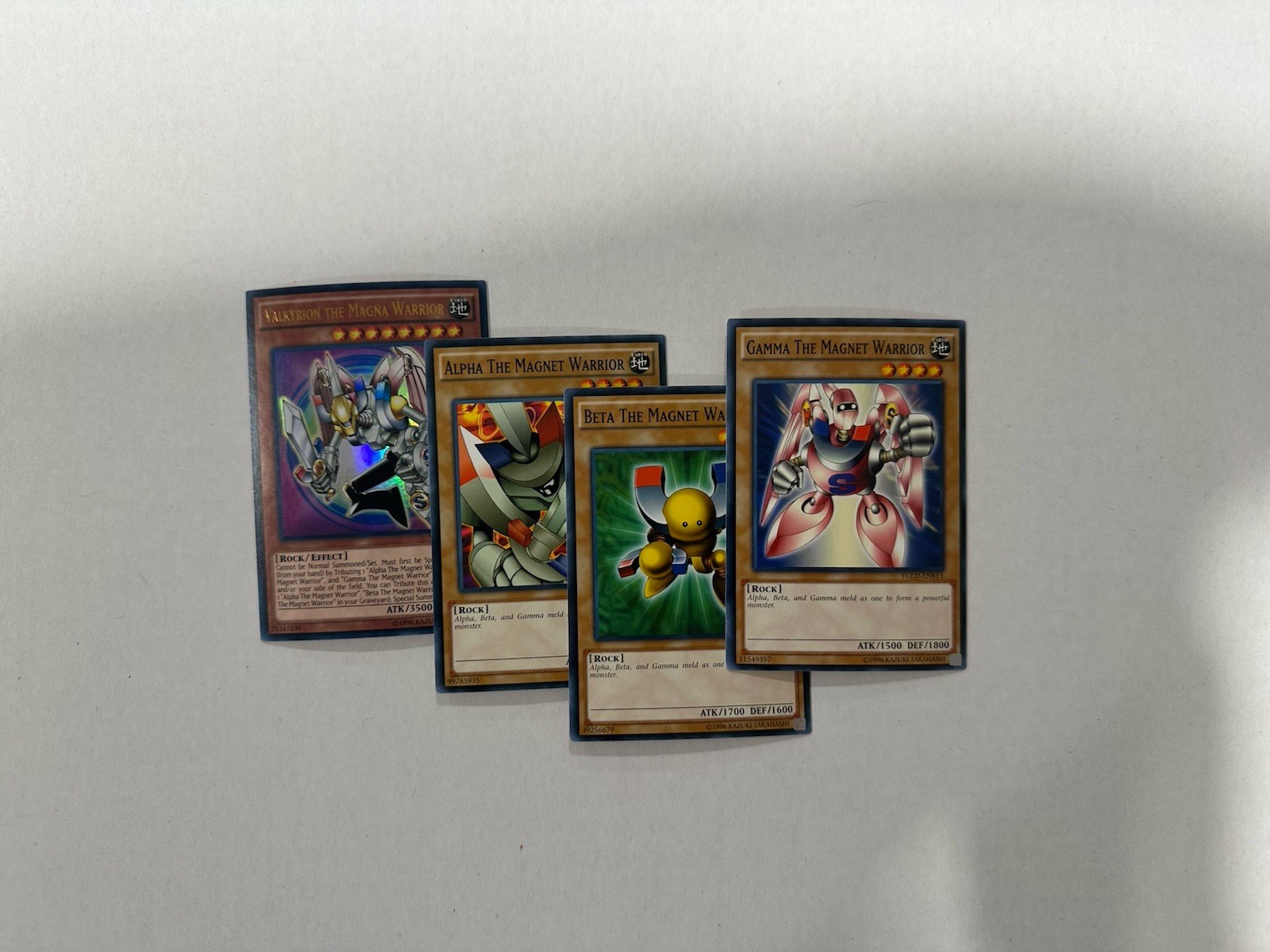 Yugioh Valkyrion the Magna Warrior Set 4 Card YGLD Magnet Alpha Beta Gamma NM Yugioh Valkyrion the Magna Warrior Set 4 Card YGLD Magnet Alpha Beta Gamma NM