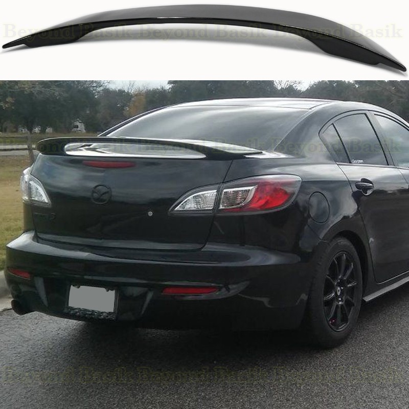 2013 2012 2011 2010 Mazda 3 Sedan GLOSS BLACK Factory Style Spoiler Wing 2013 2012 2011 2010 Mazda 3 Sedan GLOSS BLACK Factory Style Spoiler Wing