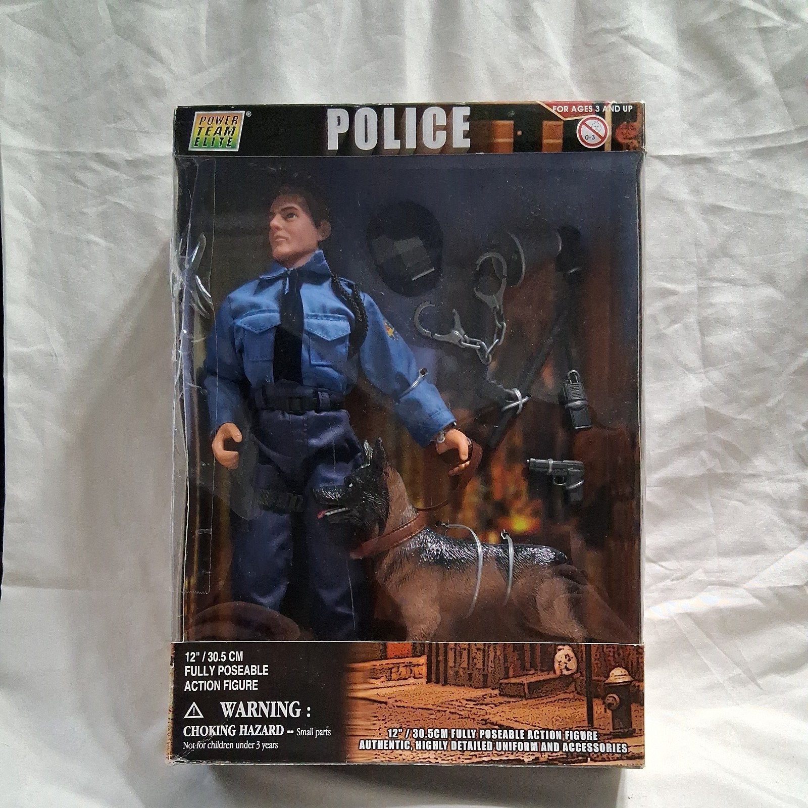 Power Team Elite Police Male with K9, 12\ Power Team Elite Police Male with K9, 12\