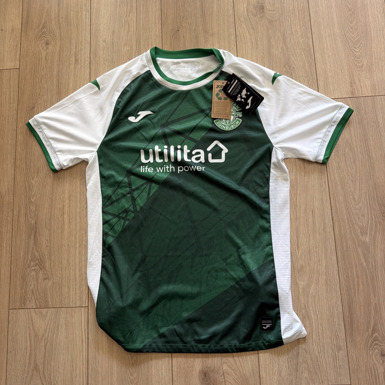 Hibernian FC Jersey Joma Men’s Large Edinburgh New Hibernian FC Jersey Joma Men’s Large Edinburgh New