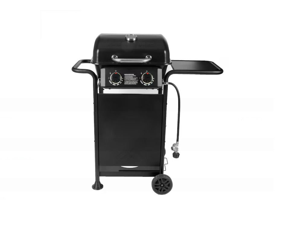 Master Forge Small 425-Sq.In Black 2 -Burner Liquid Propane Gas Grill