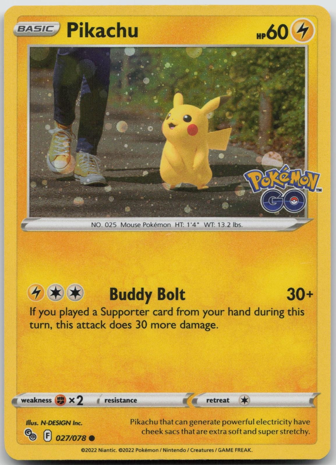 Pikachu (Cosmos Holo) 027/078 Promo Miscellaneous Cards & Products Pokemon NM Pikachu (Cosmos Holo) 027/078 Promo Miscellaneous Cards & Products Pokemon NM