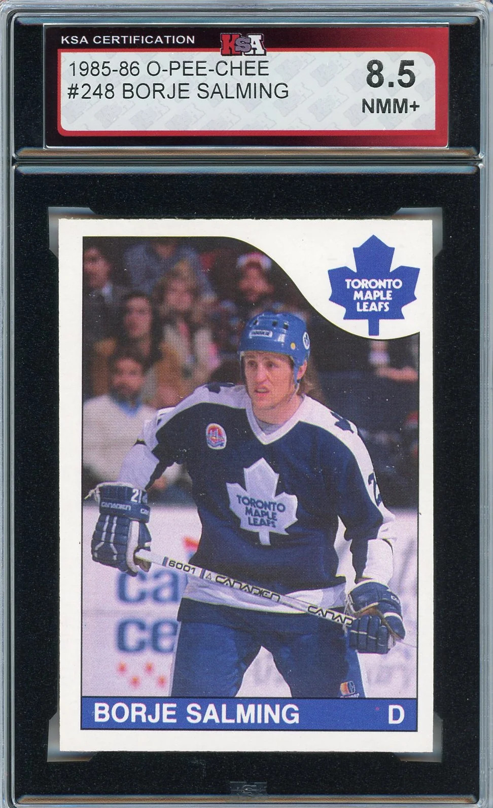 1985-86 O-Pee-Chee #248 Borje Salming KSA 8.5