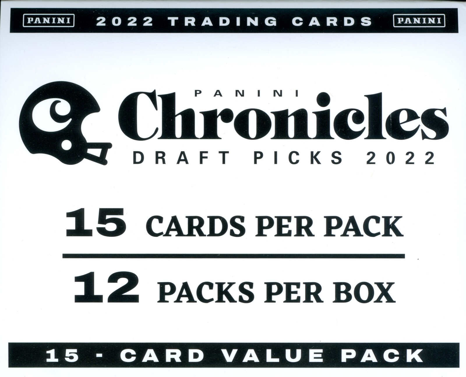 2022 Panini Chronicles Draft Picks Football Jumbo Fat Cello 12 Pack Box