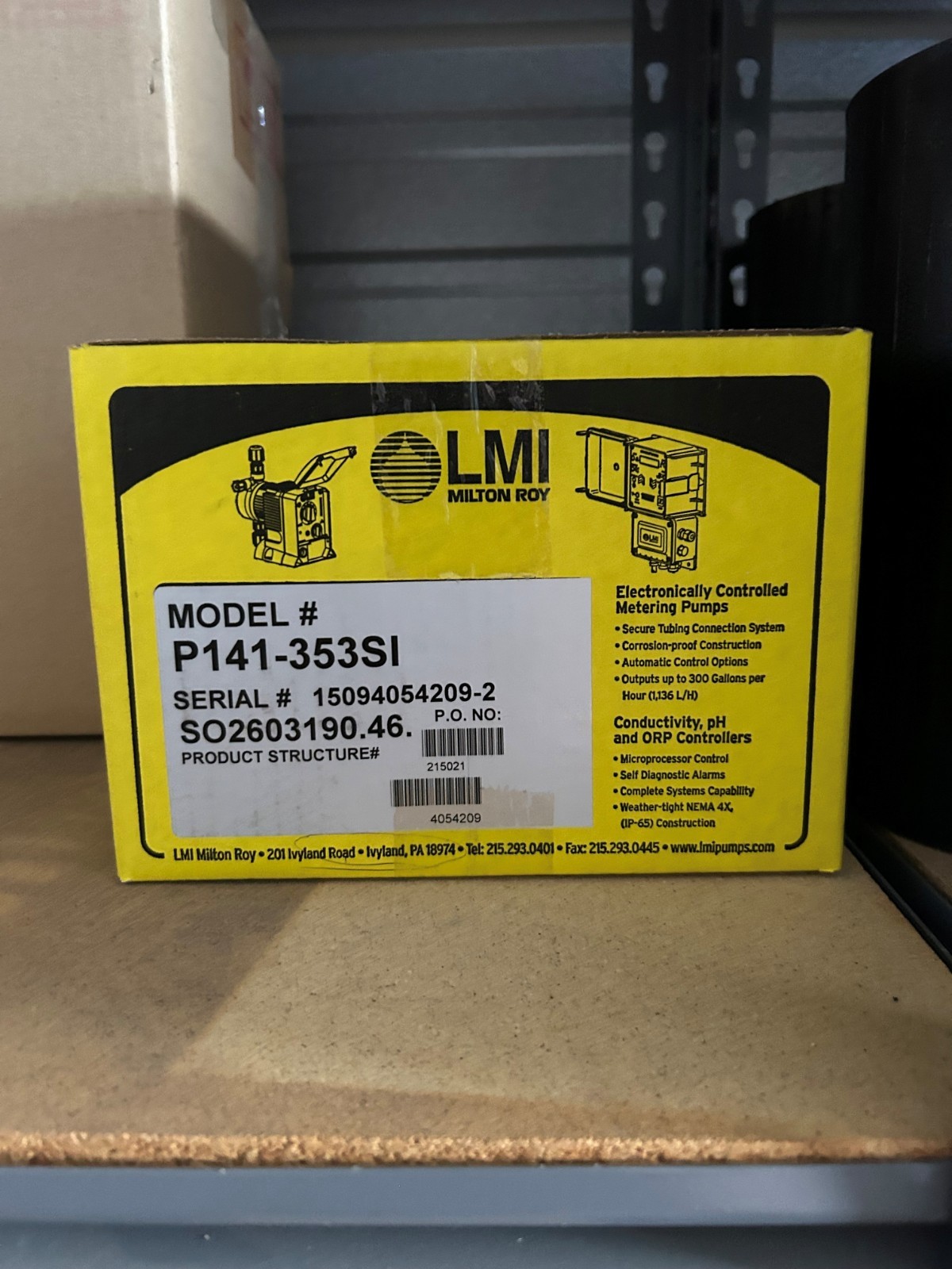 LMI Milton Roy P141-353SI metering pump