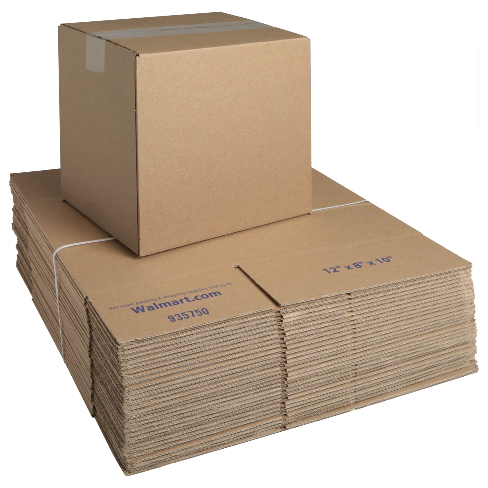 Recycled Shipping Boxes 12 in. L x 8 in. W x 10 in. H, 30-Count