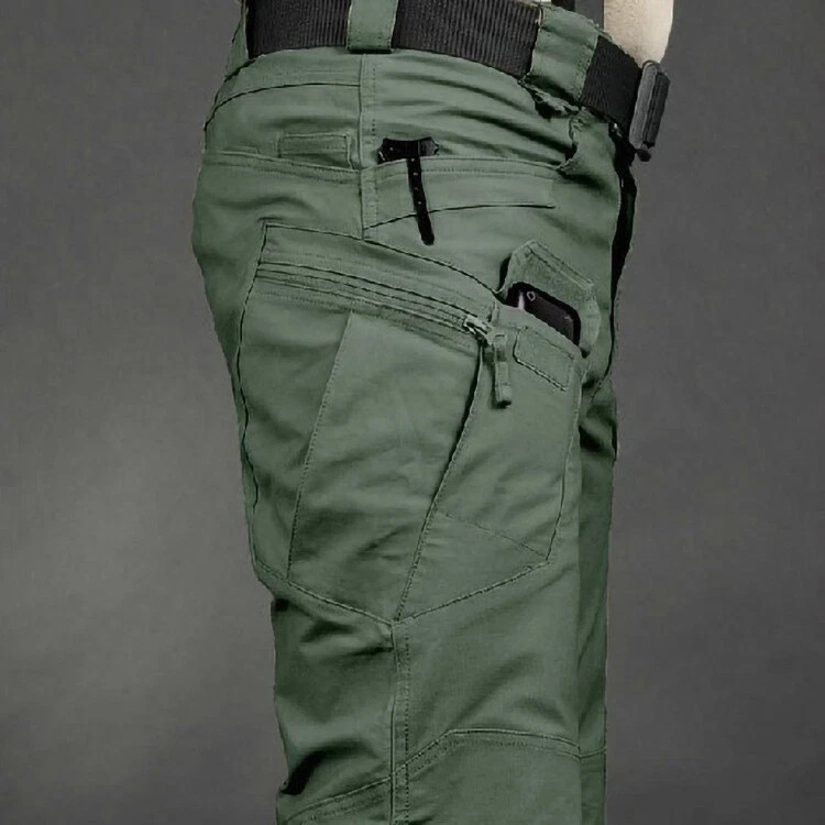 Men's Work Combat Cargo Tactical Pants Waterproof Hiking Casual Outdoor Trousers
