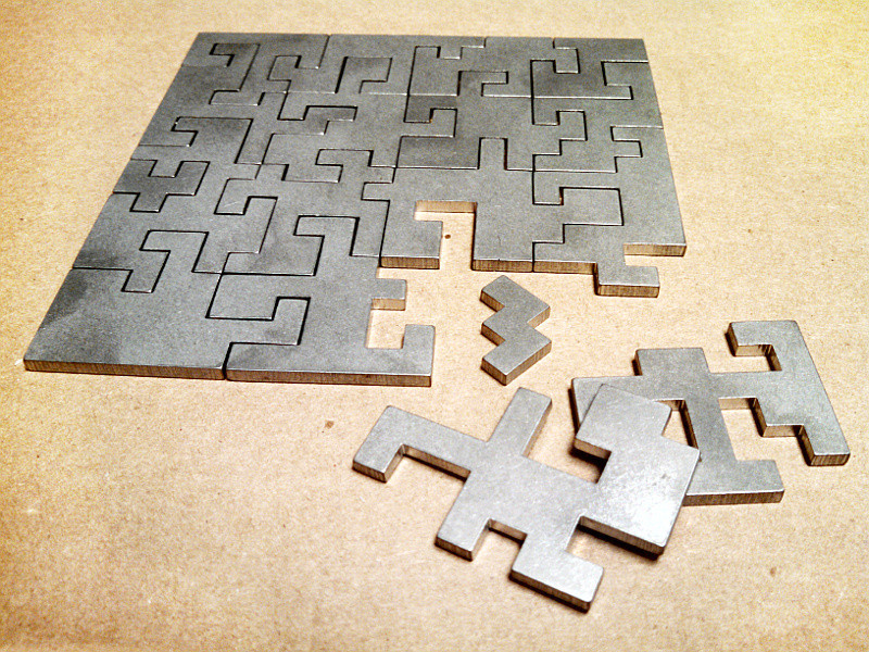 Laser Cut Solid Stainless Steel Puzzle Laser Cut Solid Stainless Steel Puzzle