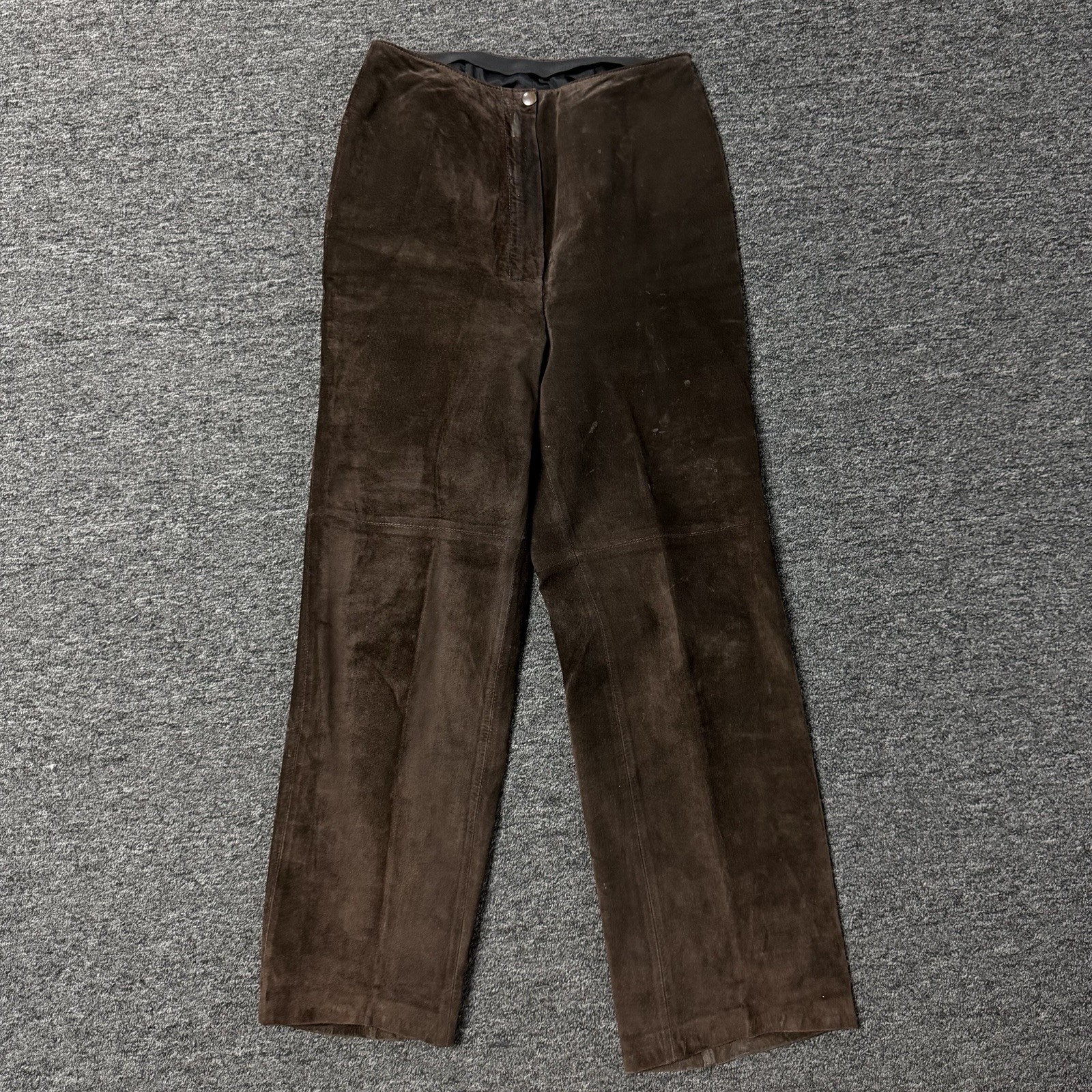 Women’s Vintage Cuero Brown Leather Suede Casual Western Biker Pants Sz 28