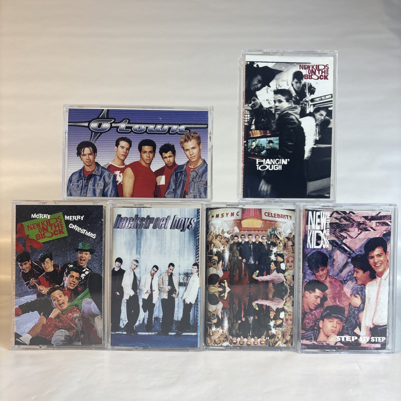 NEW KIDS ON THE BLOCK NKOTB Cassette Tape Lot x6 BACKSTREET BOYS *NSYNC O-TOWN