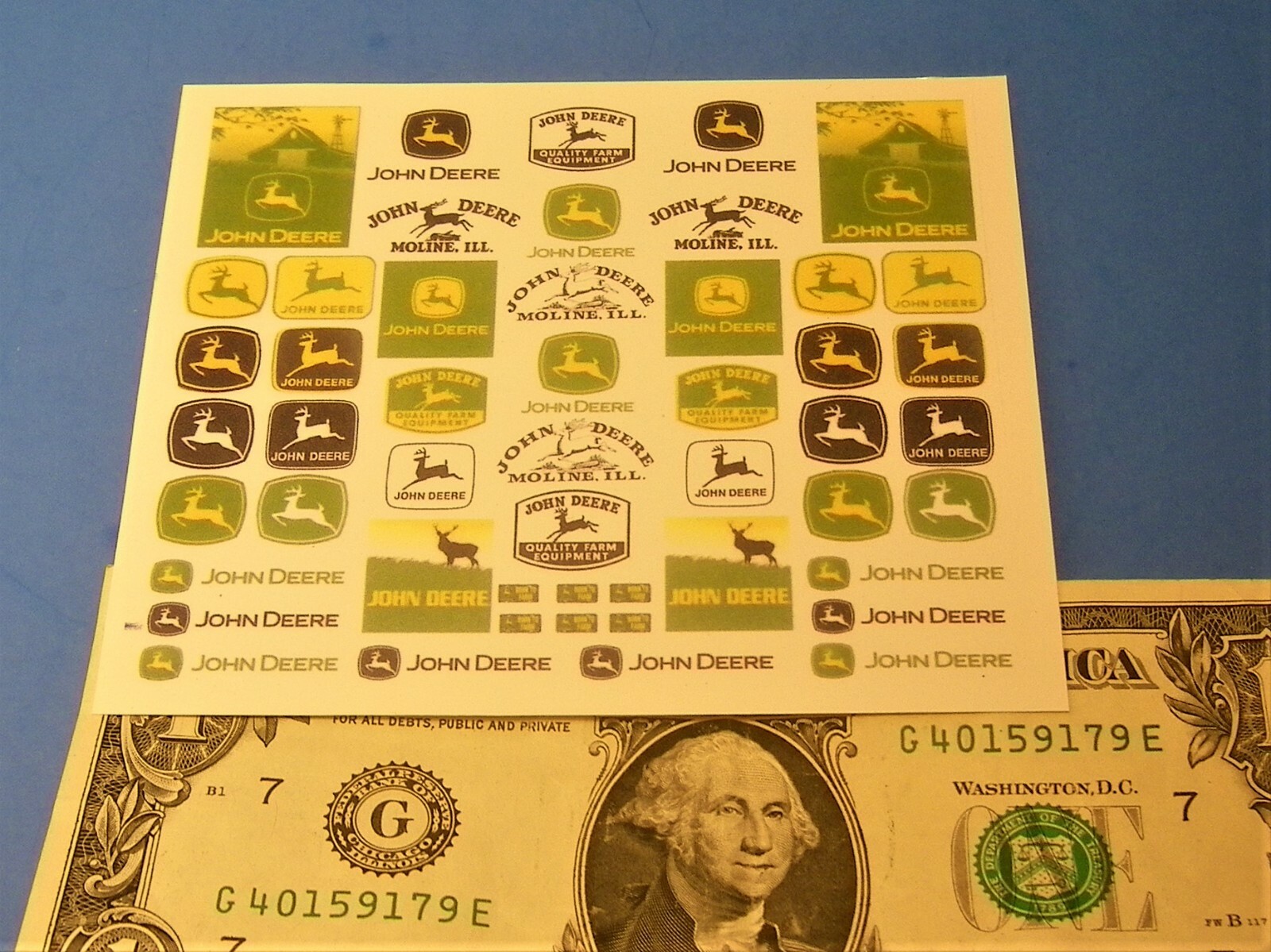 HO 1:87 Railroad Train CLEAR CUT & PEEL STICKERS, NICE JOHN DEERE TRACTOR SIGNS HO 1:87 Railroad Train CLEAR CUT & PEEL STICKERS, NICE JOHN DEERE TRACTOR SIGNS