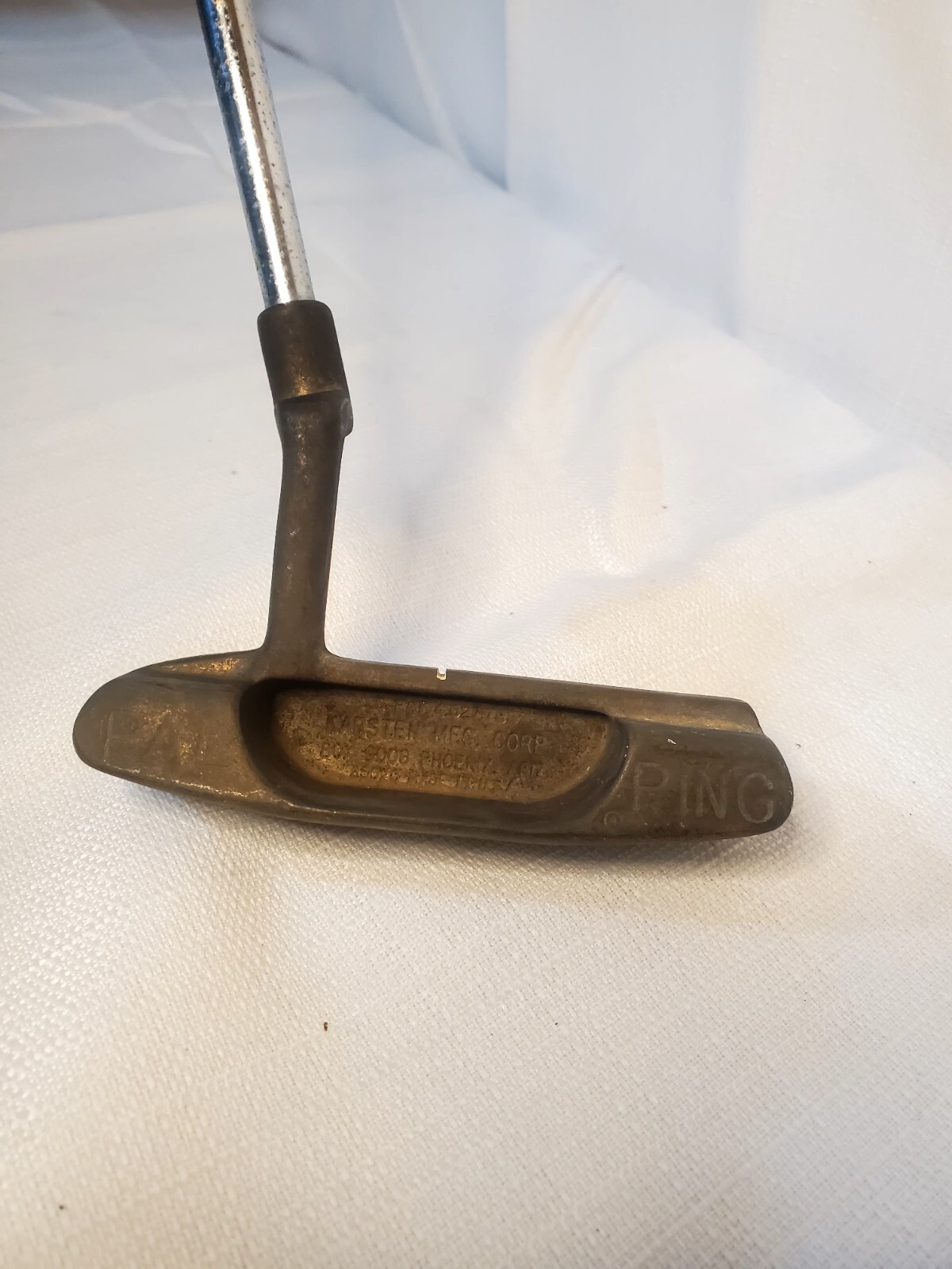 Vintage Ping Pal Putter Golf Club 85020 Karsten Steel Shaft Pin Grips