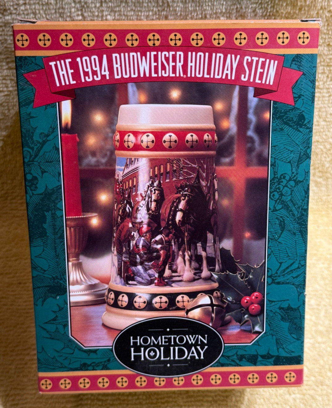 Vintage 1994 Budweiser Holiday Stein \