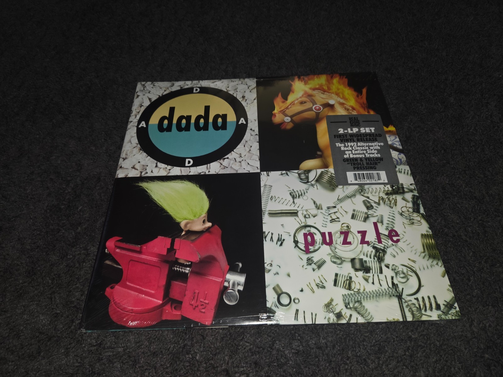 Dada - Puzzle LP Remastered Expanded Green & Yellow Troll Hair Vinyl NEW