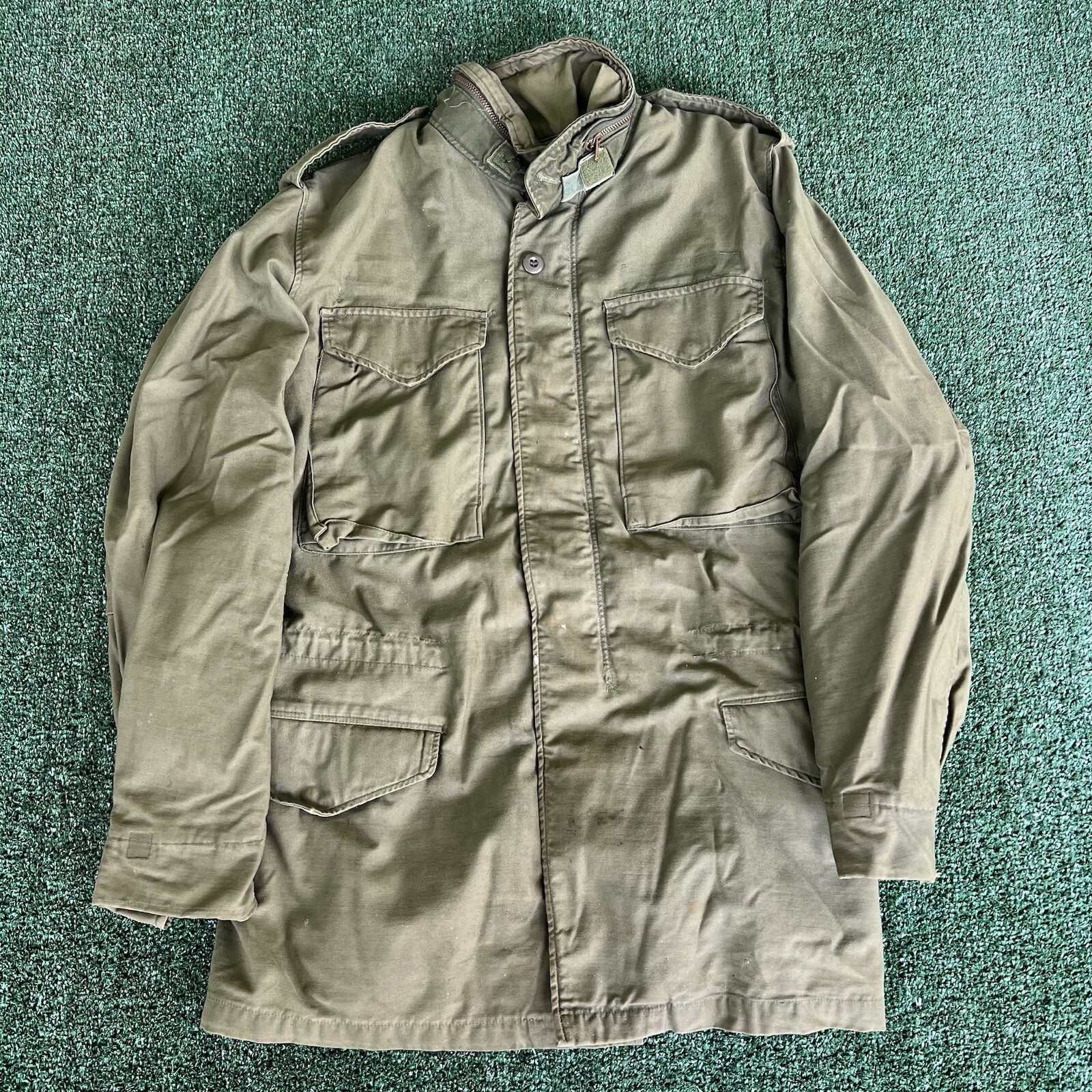 VTG 1973 Mens US Military Vietnam War M65 OG 107 Jacket Coat Small Long No Liner VTG 1973 Mens US Military Vietnam War M65 OG 107 Jacket Coat Small Long No Liner