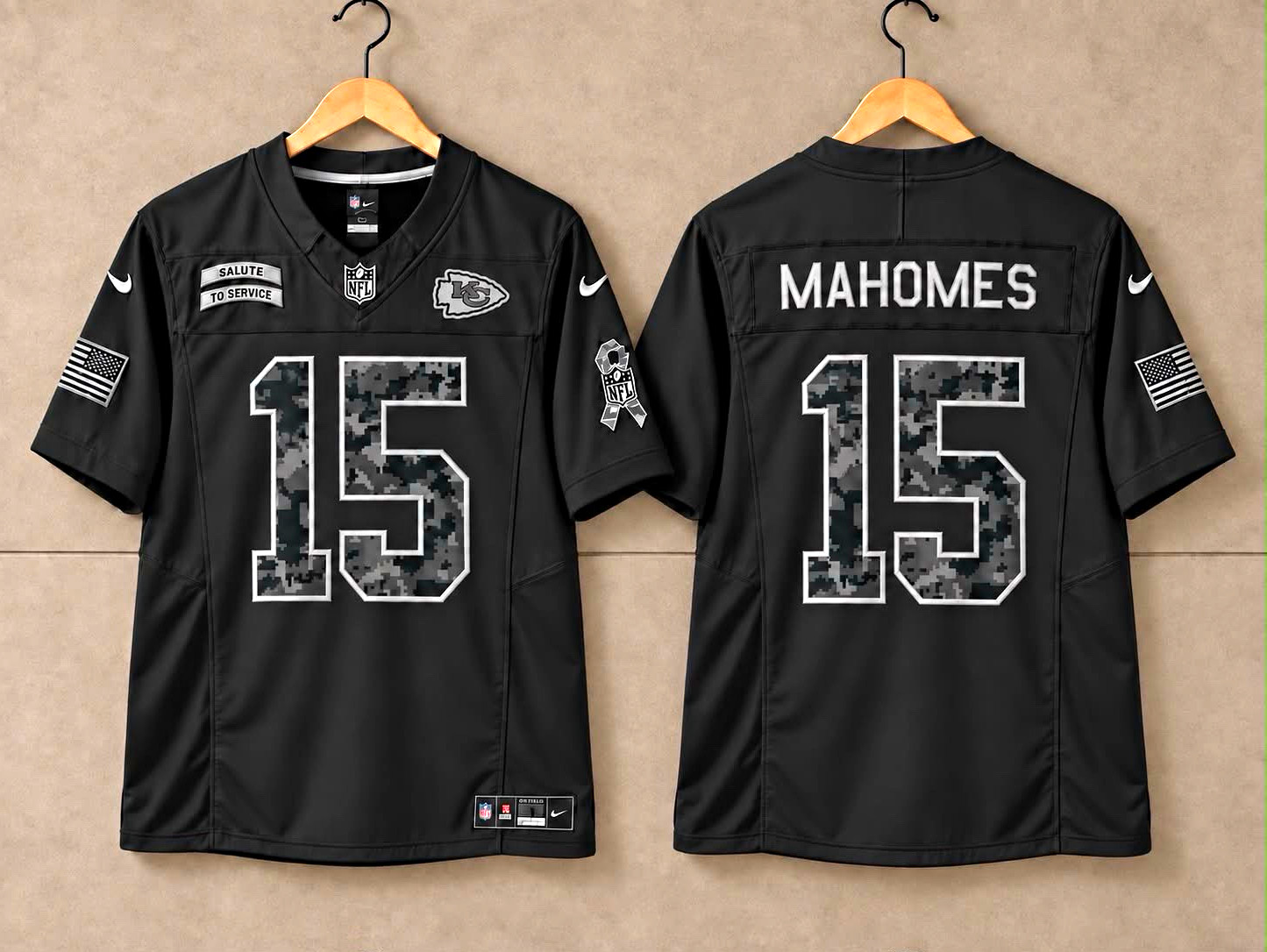 Nike Kansas City Chiefs Salute to Service black jerseys Nike Kansas City Chiefs Salute to Service black jerseys