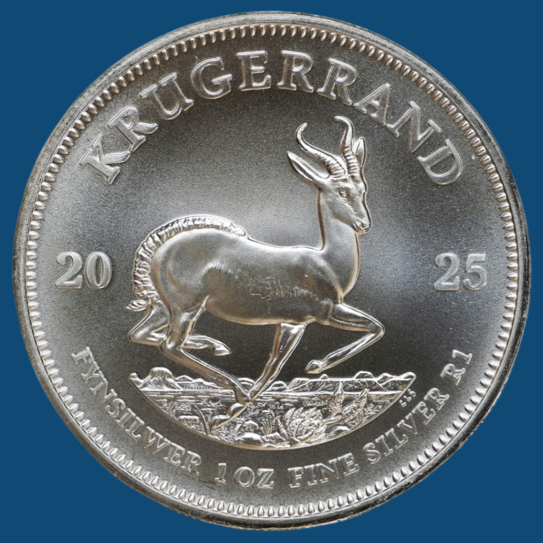 2025 1 oz.999 South Africa Krugerrand Coin Silver Round 2025 1 oz.999 South Africa Krugerrand Coin Silver Round