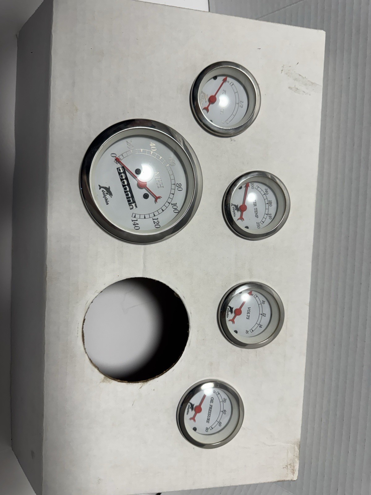 Five Dolphin Instrument HOT ROD Gauges And Extras Custom