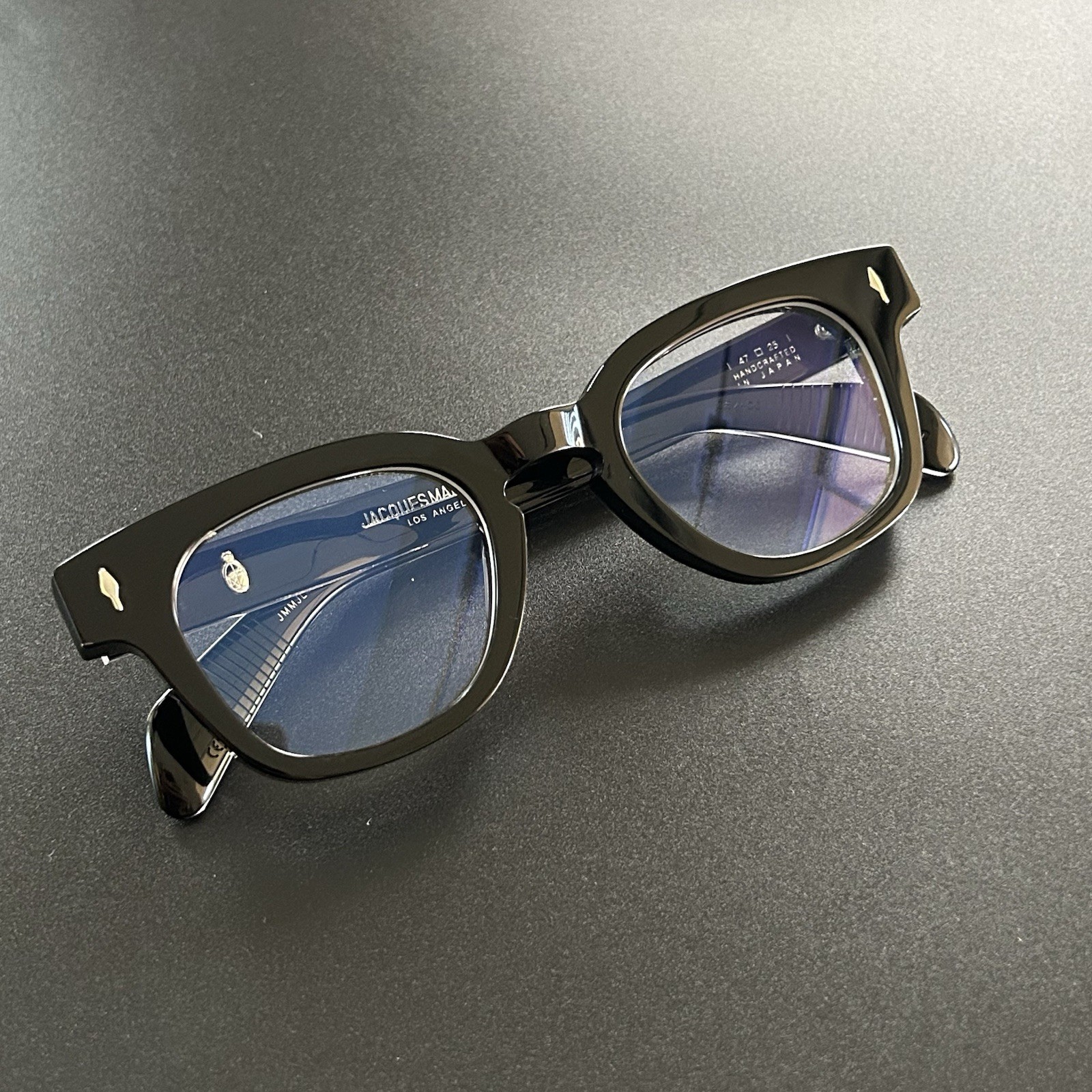 Jacques Marie Mage Julien Black Eyeglasses 47-25 Handcrafted Japan w/ Box