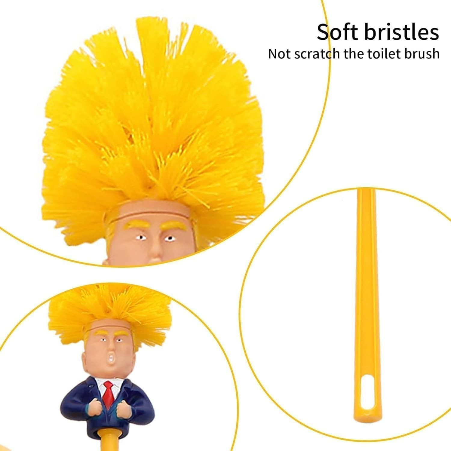 Presidential Make Your Toilet Clean Again Novelty Toilet Bowl Brush Presidential Make Your Toilet Clean Again Novelty Toilet Bowl Brush