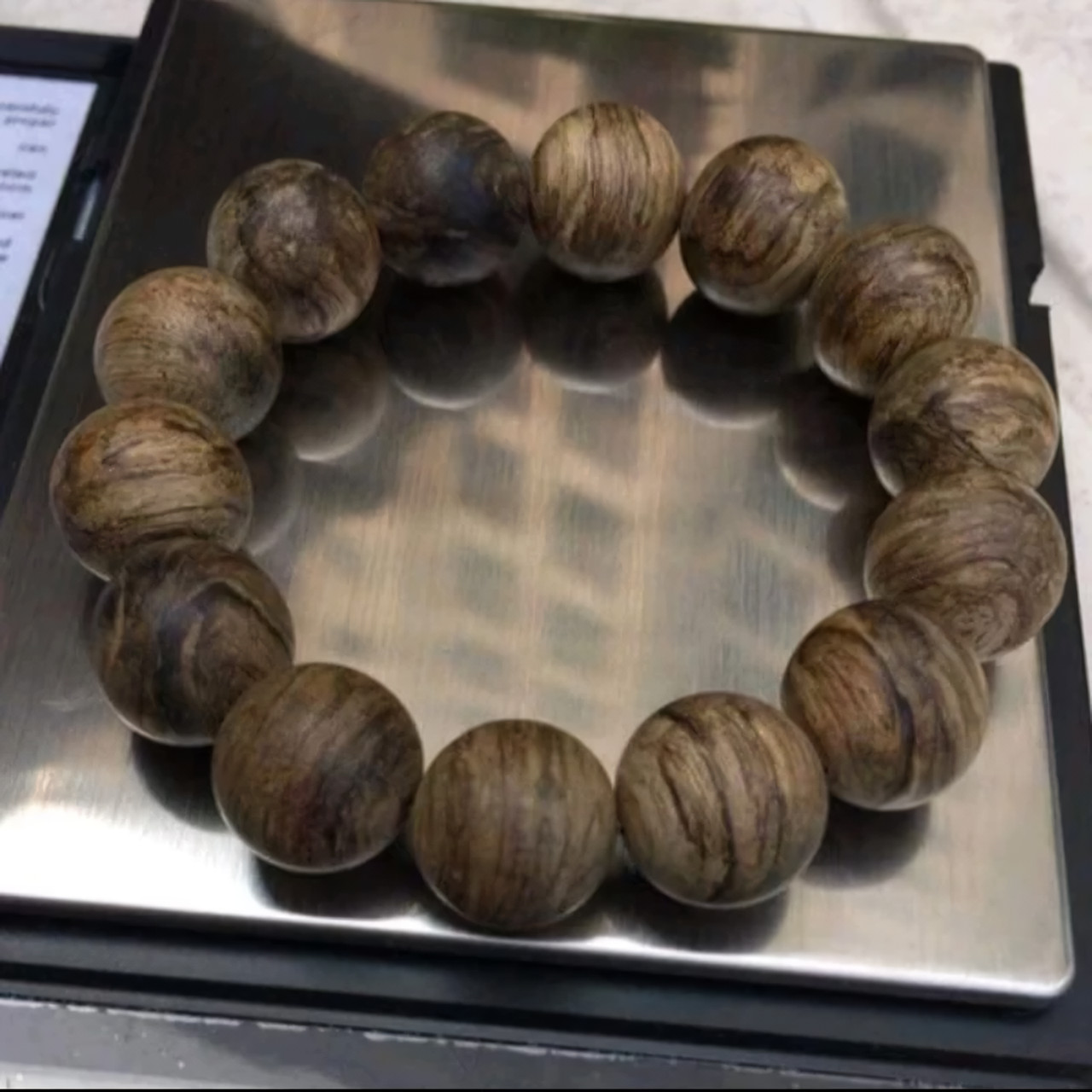 Agarwood Bracelet Aquilaria malaccensis Natural Wood Kalimantan 6mm