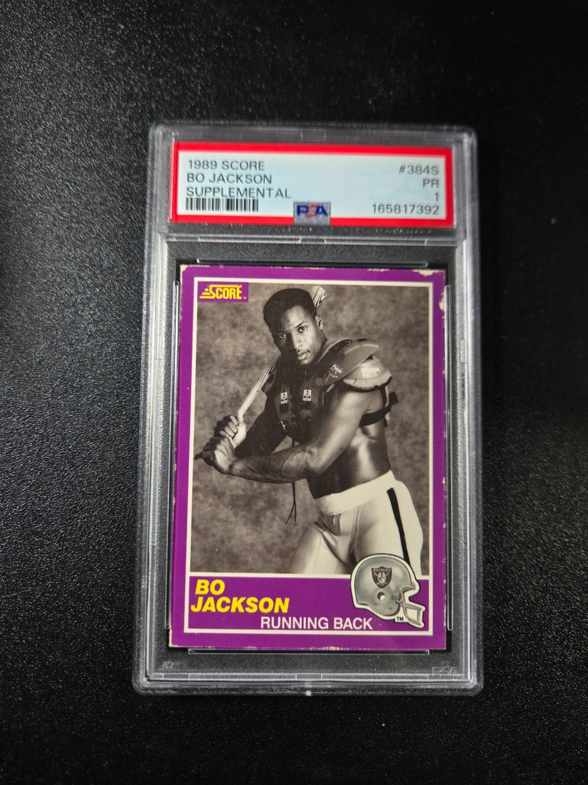 PSA 1 1989 Score Supplemental Bo Jackson Card 384S Los Angeles Raiders KC Royals PSA 1 1989 Score Supplemental Bo Jackson Card 384S Los Angeles Raiders KC Royals