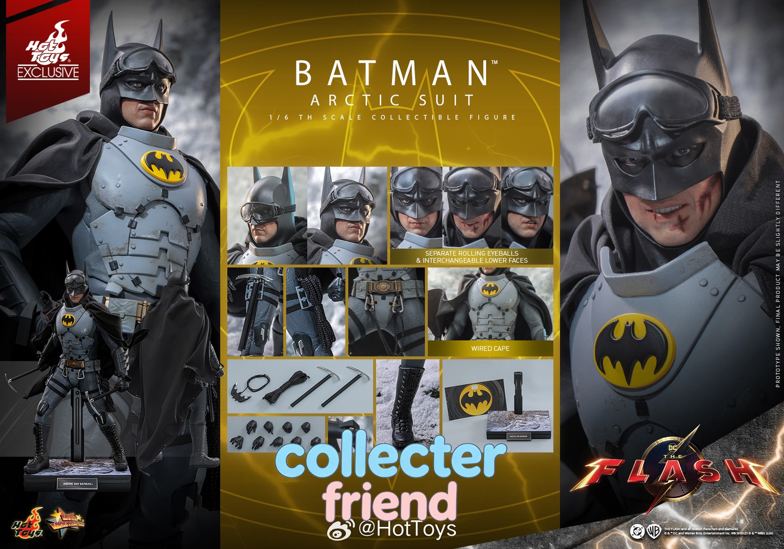IN STOCK Hot Toys MMS897 Exclusive Batman Arctic Suit 1/6 Action Figure NEW