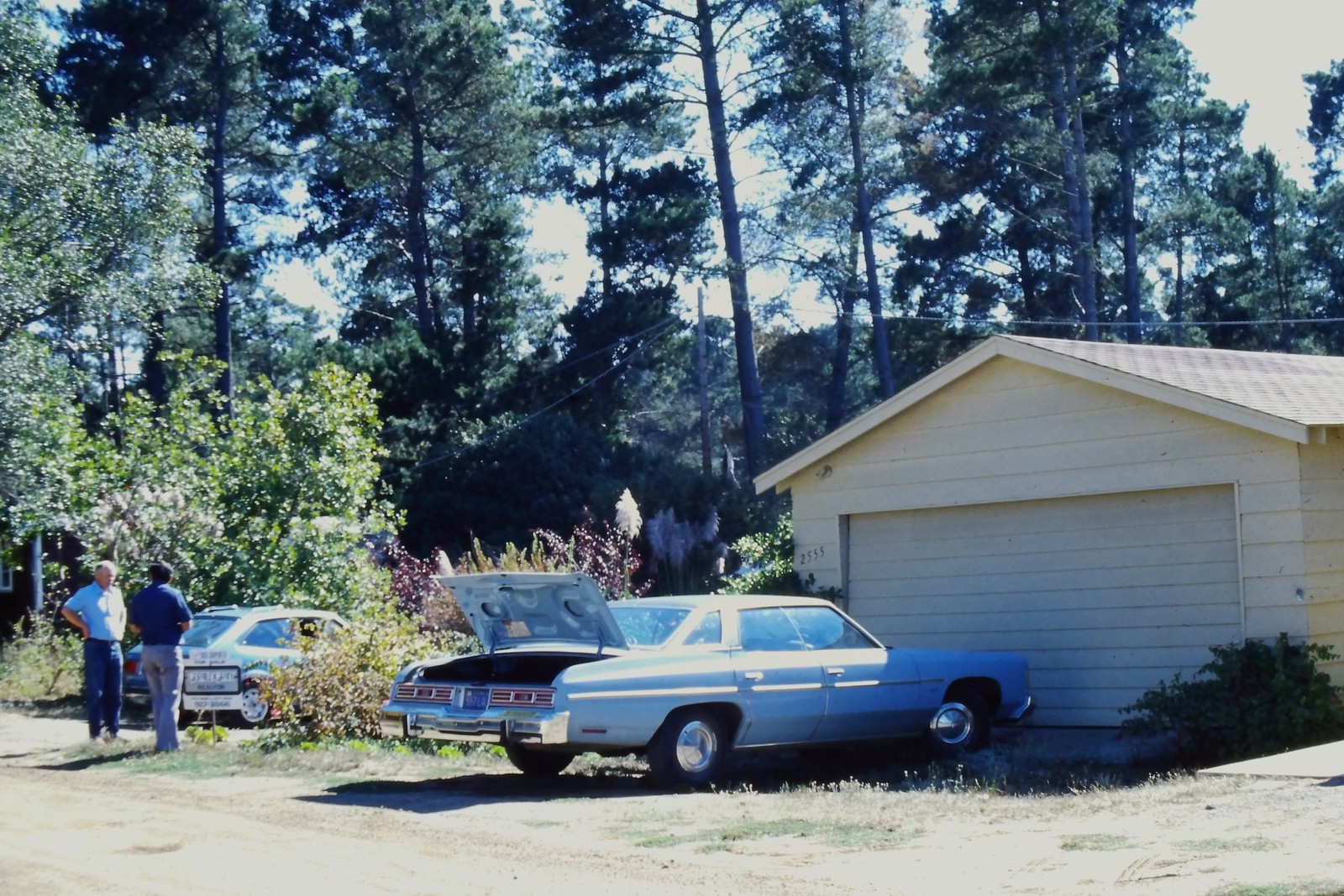 1978 Ektachrome 35mm Slide, Cambria California, Chevrolet Impala Kodak House