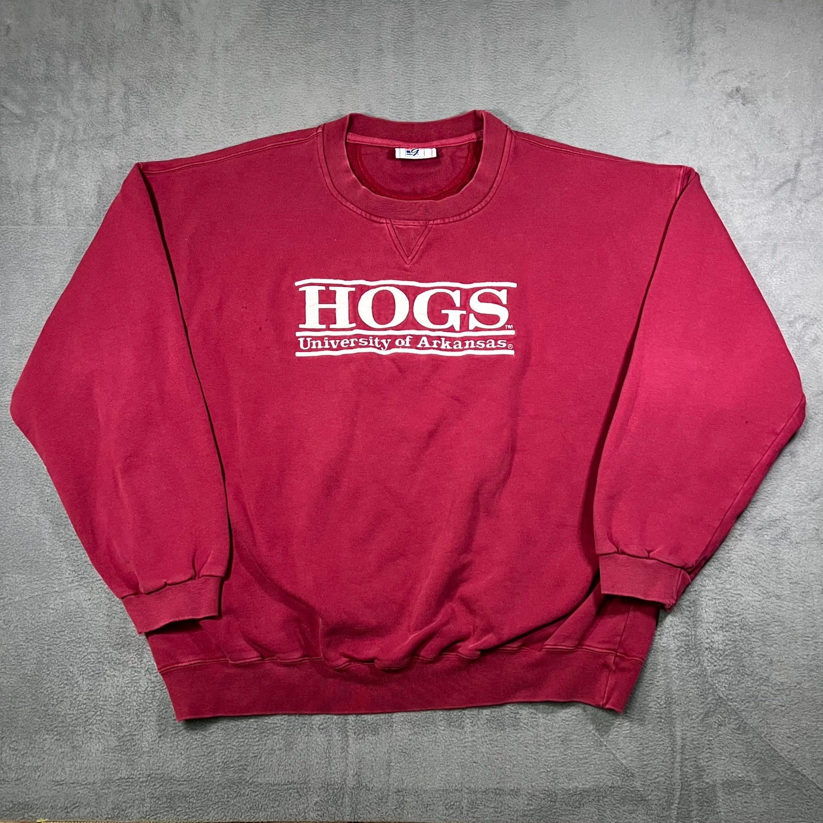 VTG The Game Sweatshirt Red Mens XL Hogs University Of Arkansas Razorbacks 90s