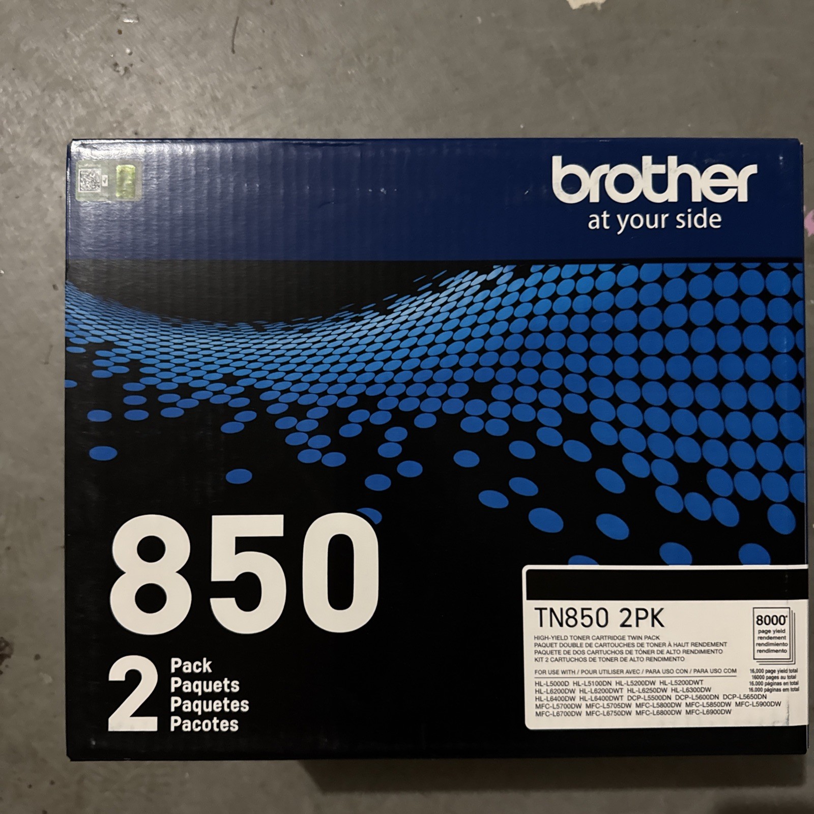 Brother TN850 Black Toner High Yield Cartridge 2 Pack - New , P2 Brother TN850 Black Toner High Yield Cartridge 2 Pack - New , P2