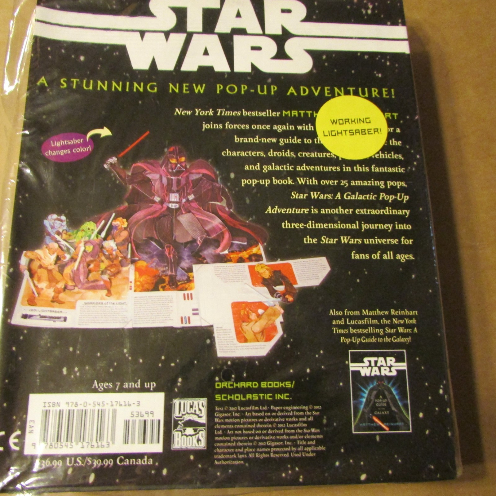 Star Wars A Stunning New Pop Up Adventure Book New Sealed Matthew Reinhart Lucas Star Wars A Stunning New Pop Up Adventure Book New Sealed Matthew Reinhart Lucas