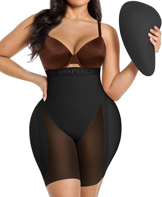 SHAPELLX Hip Enhancer Shapewear for Women Tummy Control Padded Shorts-LARGE-NEW SHAPELLX Hip Enhancer Shapewear for Women Tummy Control Padded Shorts-LARGE-NEW