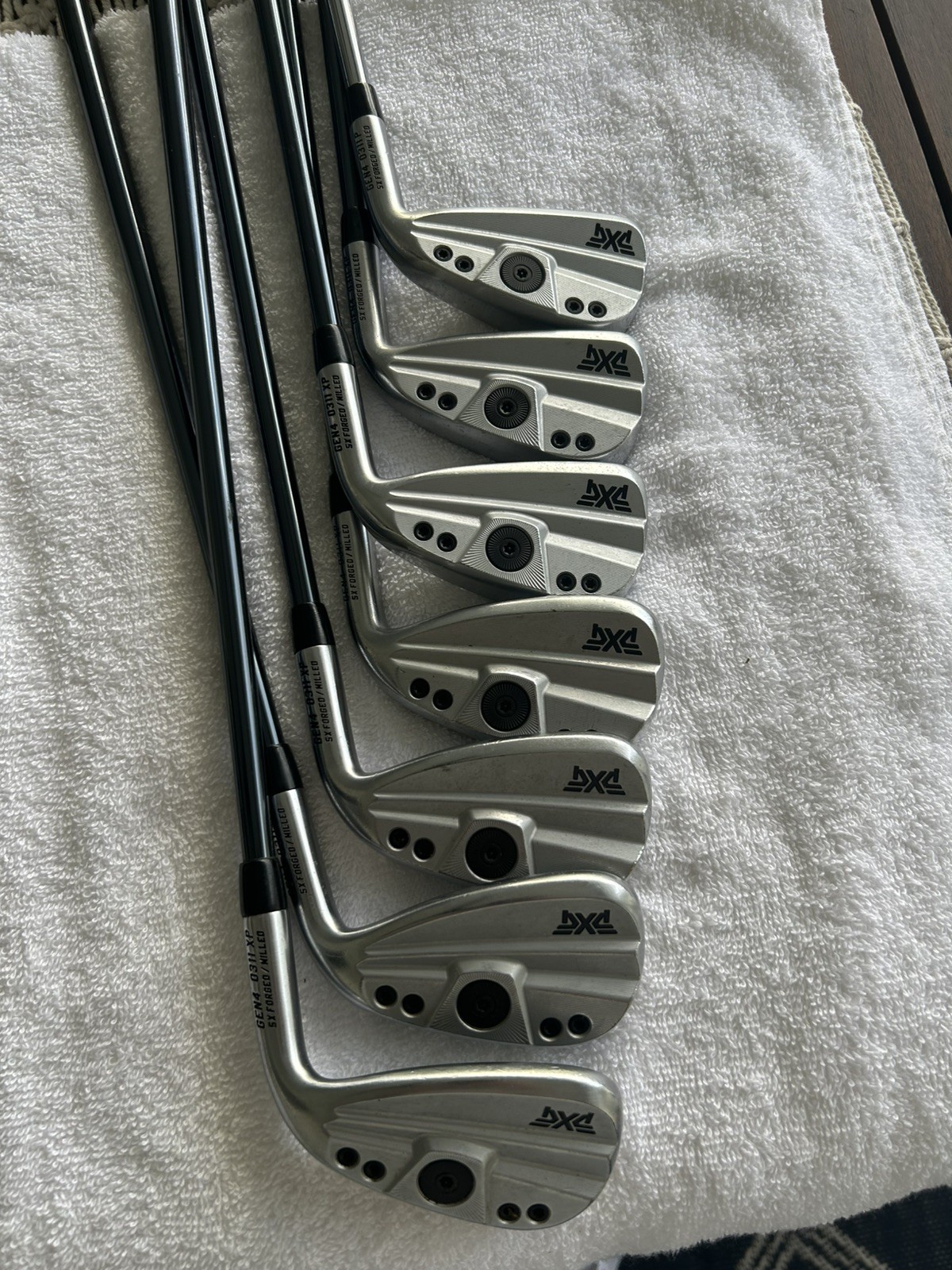 PXG 0311 XP GEN4 Forged Iron Set 7 irons, 5-9,W,G. RH A Shafts senior graphite