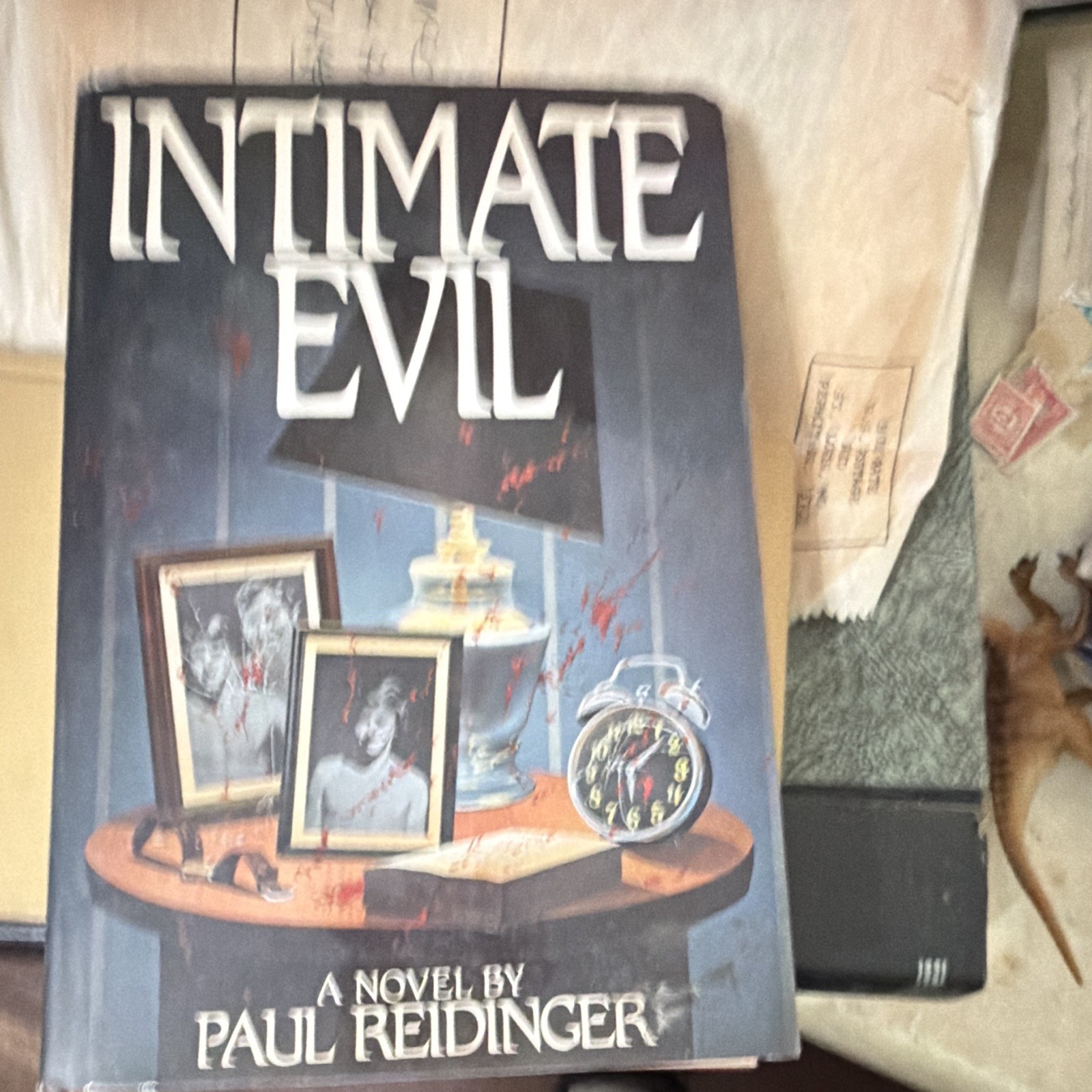 Paul Reidinger Intimate Evil HC 1989 Fiction Novel Dust Jacket Vintage Paul Reidinger Intimate Evil HC 1989 Fiction Novel Dust Jacket Vintage