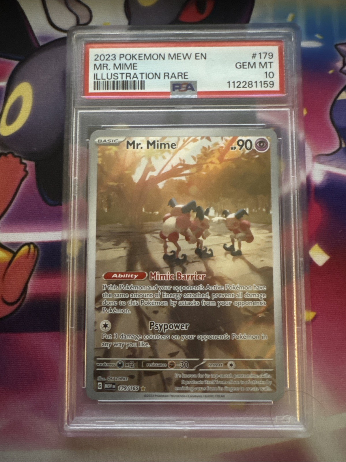 2023 POKEMON MEW EN-151 #179 MR. MIME ILLUSTRATION RARE PSA 10 2023 POKEMON MEW EN-151 #179 MR. MIME ILLUSTRATION RARE PSA 10