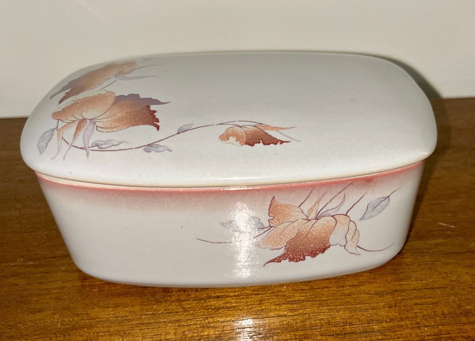 Vintage Denby Twilight Stoneware 2 Piece Butter Dish England Vintage Denby Twilight Stoneware 2 Piece Butter Dish England