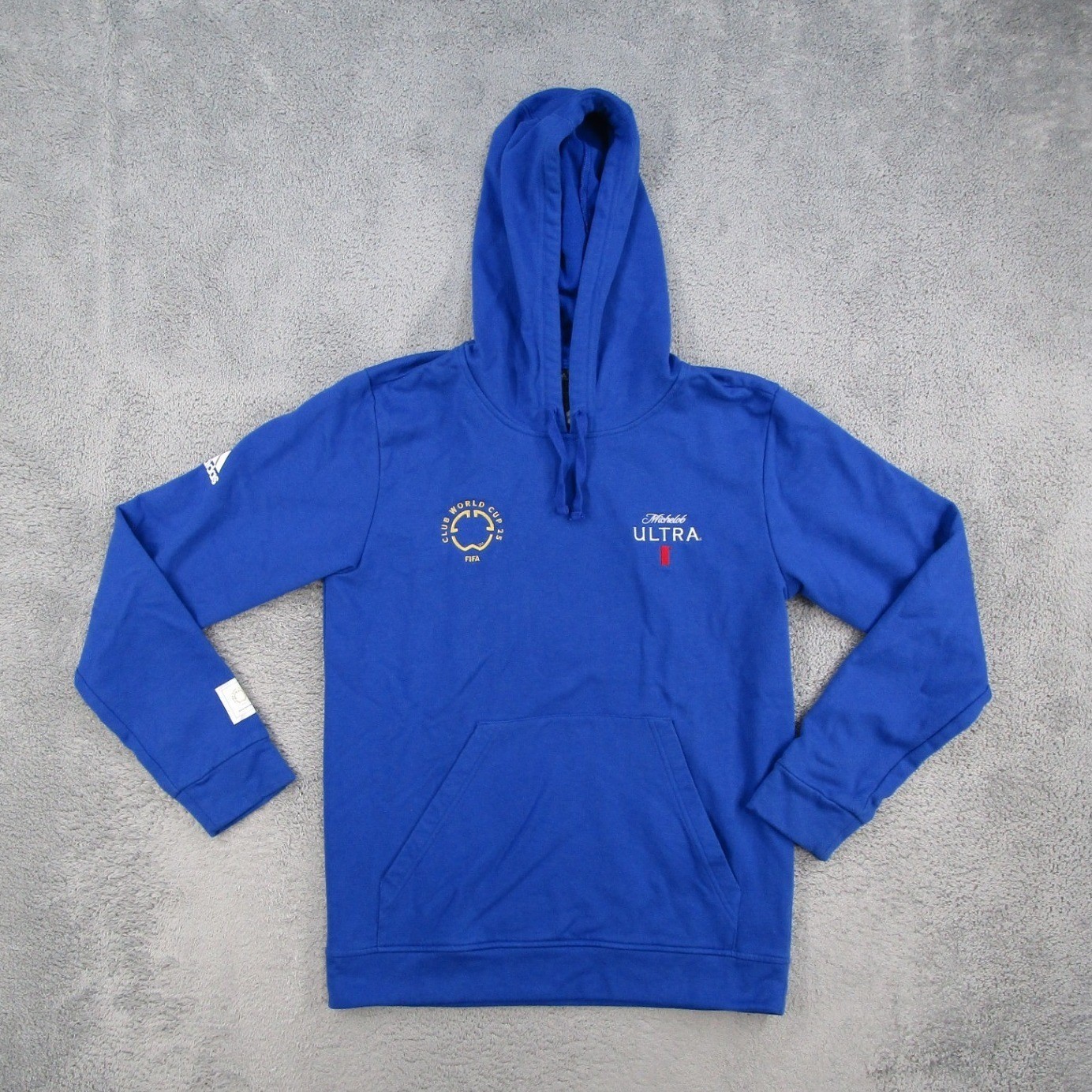 Adidas Michelob Ultra FIFA Club World Cup 2025 Hoodie Mens Medium Blue GL9577