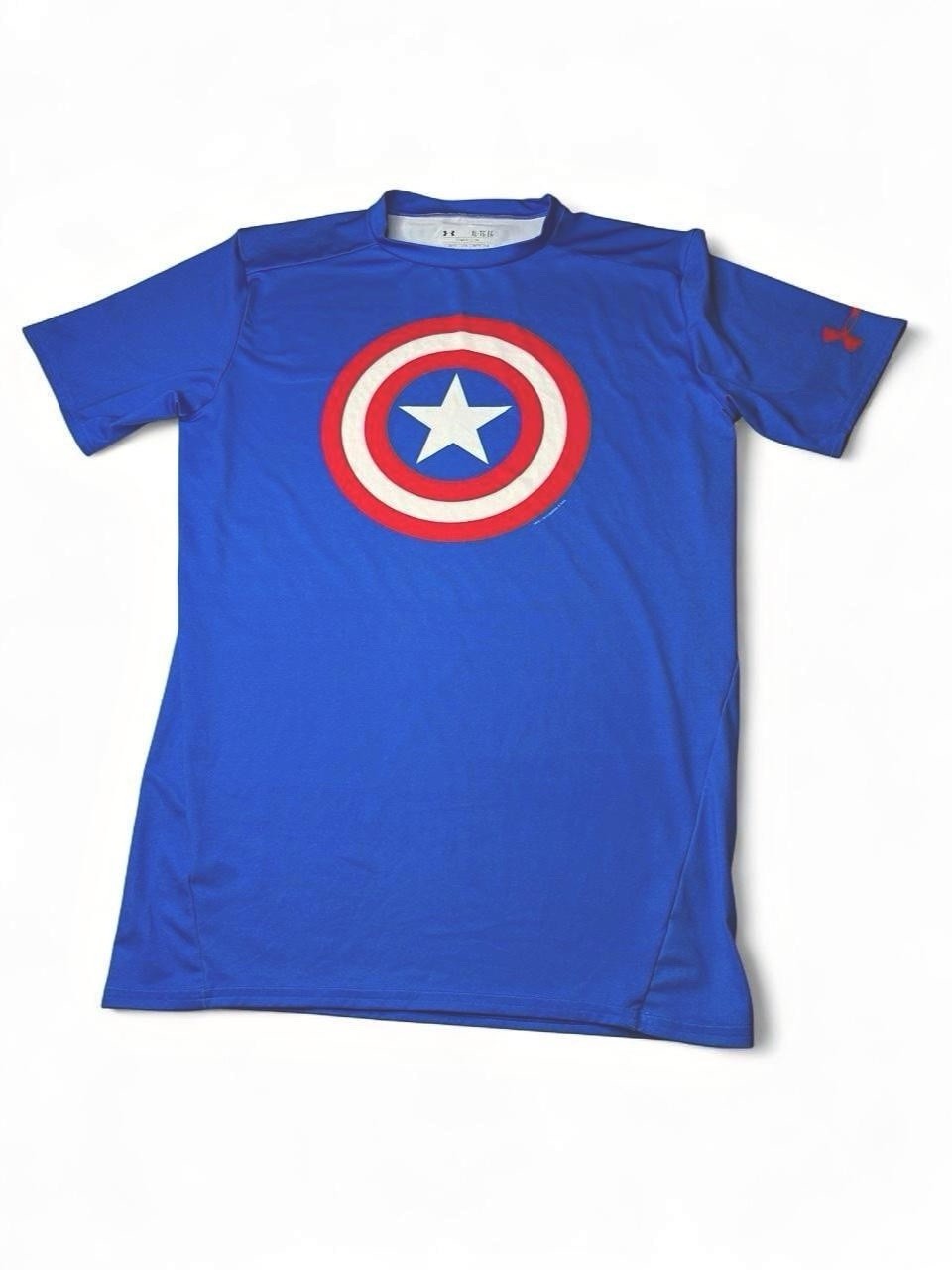 Under Armour Alter Ego Captain America HeatGear Compression Shirt Men’s Size XL Under Armour Alter Ego Captain America HeatGear Compression Shirt Men’s Size XL