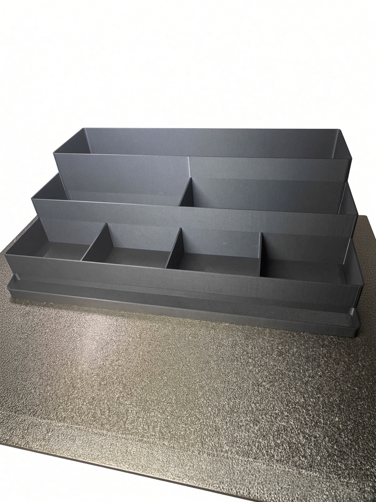 New 3d printed desk organizer in black color New 3d printed desk organizer in black color