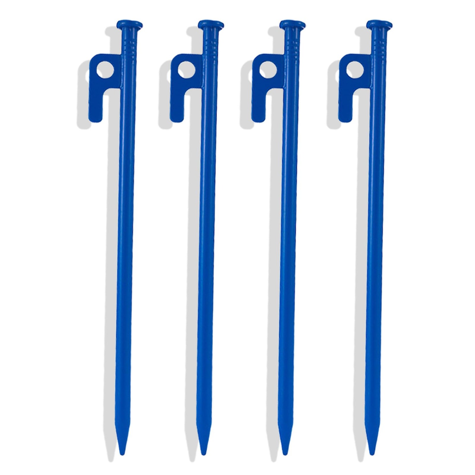 4Pcs HeavyDuty Forged Steel Tent Stakes – 12in & 16in Camping Ground Anchors ...