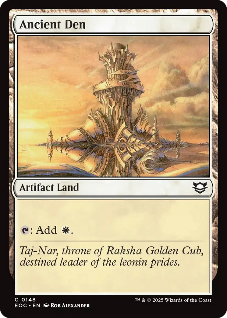 MTG Ancient Den [Edge of Eternities Commander] Near Mint Magic