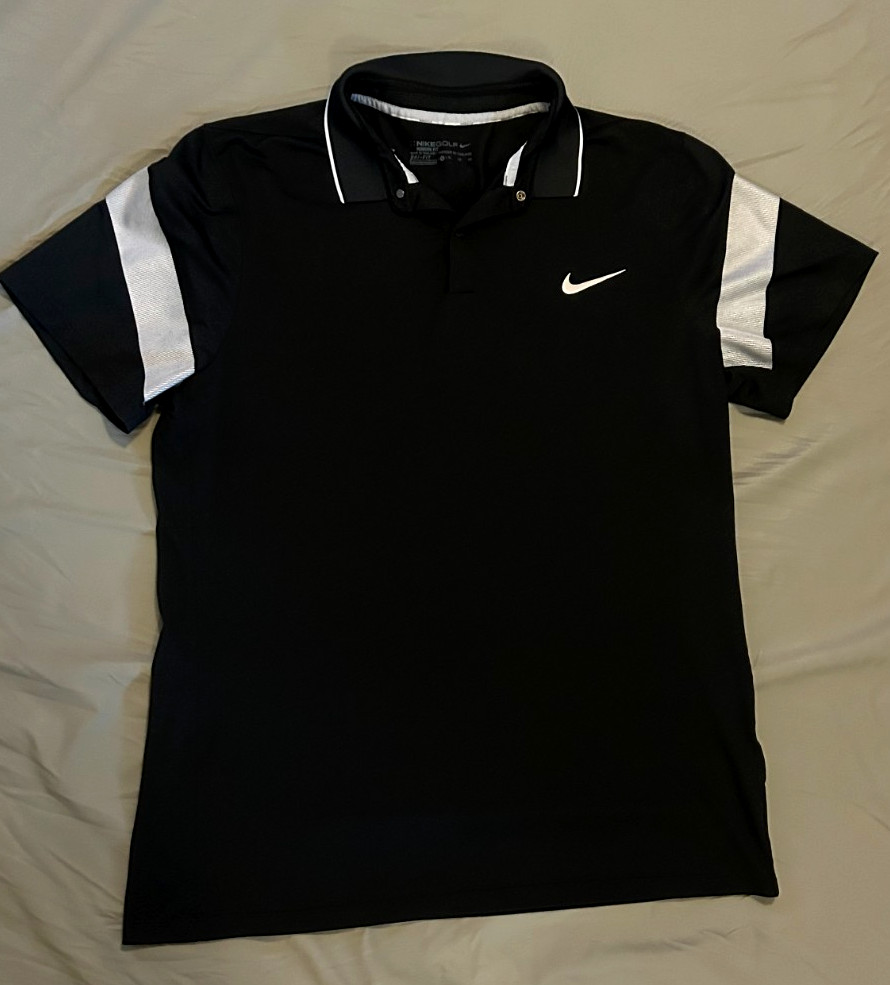 Nike Dri-FIT Polo Shirt Mens XL Black Short Sleeve Golf Athletic Top Modern Fit Nike Dri-FIT Polo Shirt Mens XL Black Short Sleeve Golf Athletic Top Modern Fit